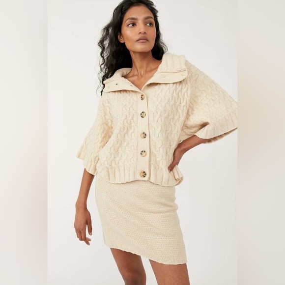 𝓯𝓹 Free People ✨ Host Pick ✨~ 2pcs Set ( Sweater & Skirt ) Mae Sweater Set - Picture 4 of 16